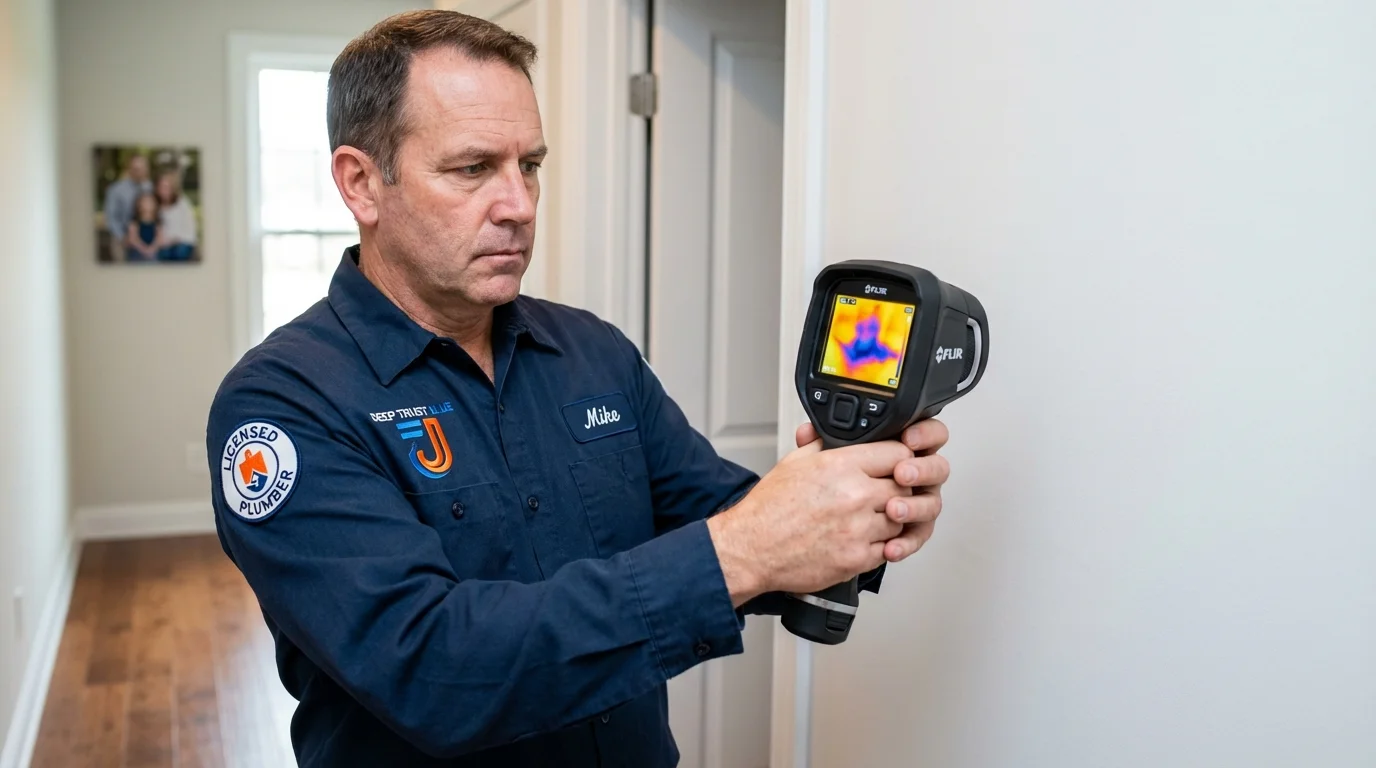 Thermal imaging leak detection by Johns Plumbing LLC in Bear Creek